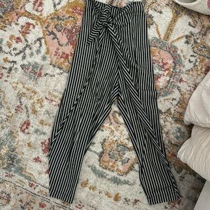 striped pants size s